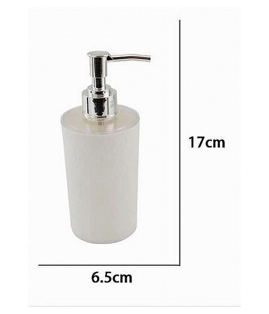 Dispenser Sapone Liquido Lavandino Bianco Lavorato Accessorio Arredo Bagno 10434         