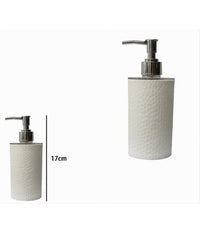 Dispenser Sapone Liquido Lavandino Bianco Lavorato Arredo Accessorio Bagno 79173         