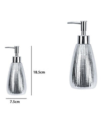 Dispenser Sapone Liquido Per Lavandino Argento Accessori Arredo Da Bagno 59922         