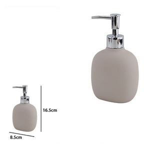 Trade Shop - Dispenser Sapone Liquido Tortora In Abs Con Pompa Cromo Per Bagno Accessorio 87813         