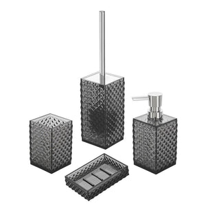 Dispenser Sapone Nero Trasparente In Plastica AS