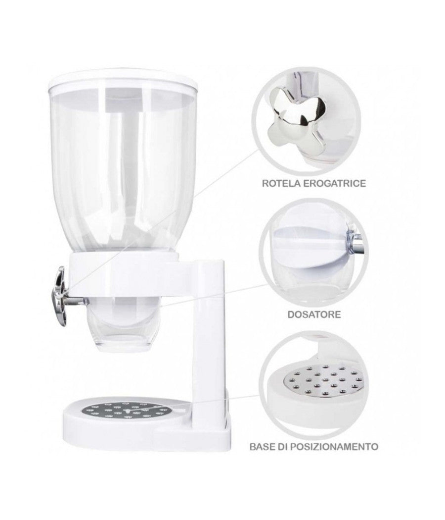 Dispenser Storage Singolo Contenitore Dosatore Distributore Cereali Pasta 500 Gr         