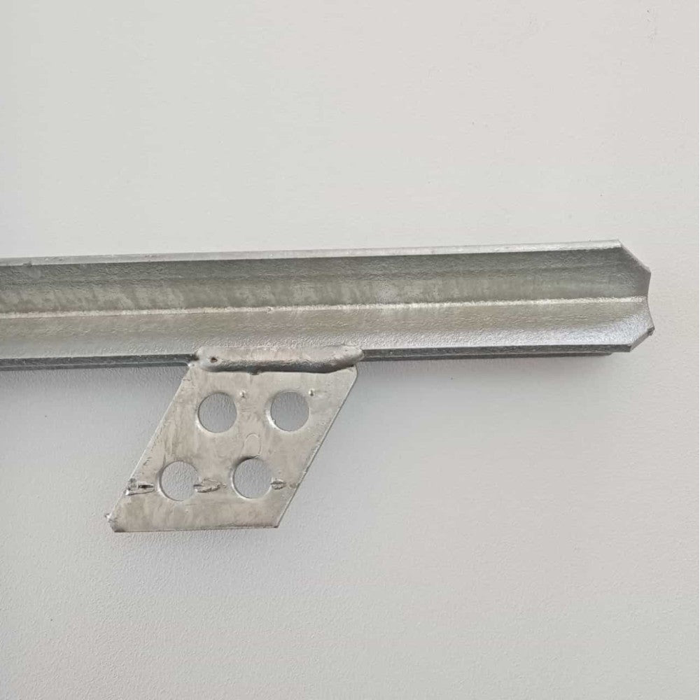 Dispersore a croce paletto da 1,0mt per messa a terra zincato + morsetto