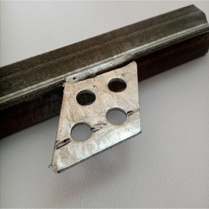 Dispersore a croce paletto da 1,0mt per messa a terra zincato + morsetto