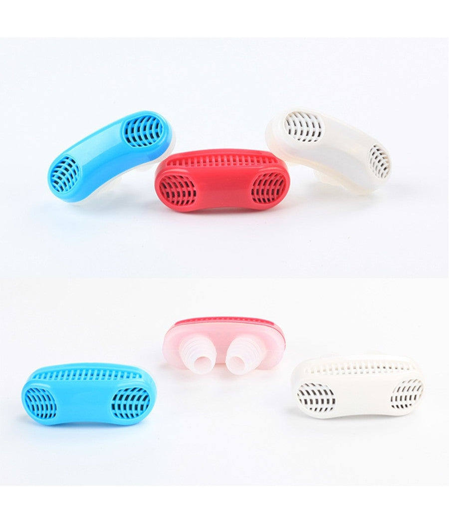 Dispositivo 2in1 Purificatore Aria Per Smettere Di Russare Apnea Rimedio Notte         
