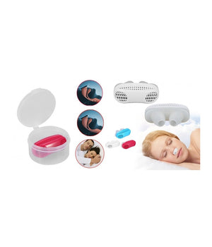Dispositivo 2in1 Purificatore Aria Per Smettere Di Russare Apnea Rimedio Notte         