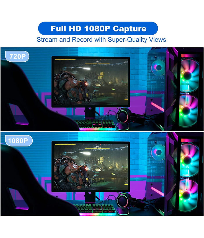 Dispositivo Acquisizione Video Audio Registratore Q-hd485 Hdtv 4k Usb Computer         