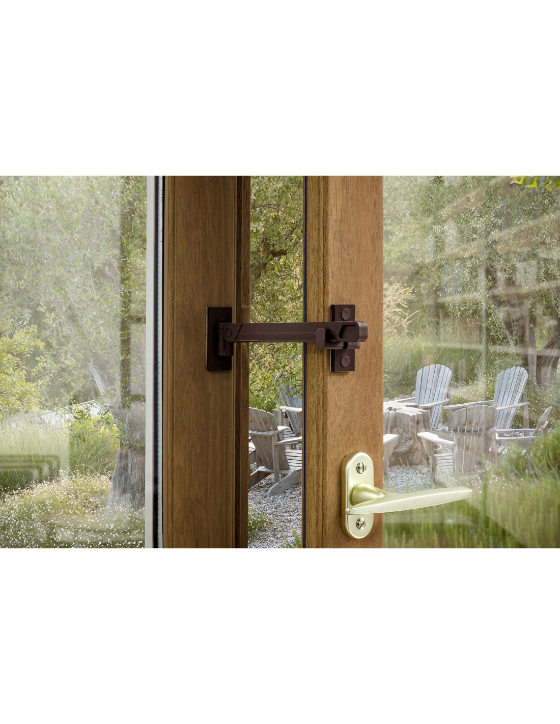 Fermafinestra, regolatore di apertura per finestra o persiana, in nylon, marrone - THIRARD