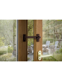 Fermafinestra, regolatore di apertura per finestra o persiana, in nylon, marrone - THIRARD