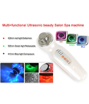 Dispositivo Kit Trattamento Anti Rughe Ultrasuoni Pulizia Ringiovamento Viso         