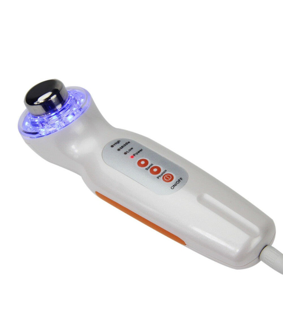 Dispositivo Kit Trattamento Anti Rughe Ultrasuoni Pulizia Ringiovamento Viso         