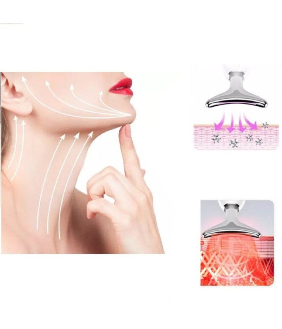 Dispositivo Massaggiatore Di Bellezza Antietà  Per Collo Viso Ricaricabile Q-mj10         