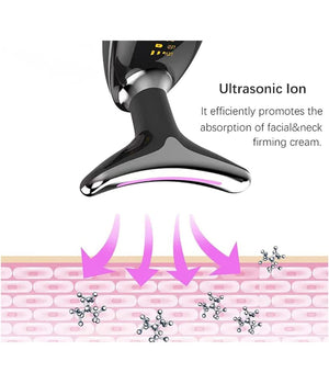 Dispositivo Massaggiatore Di Bellezza Antietà  Per Collo Viso Ricaricabile Q-mj10         
