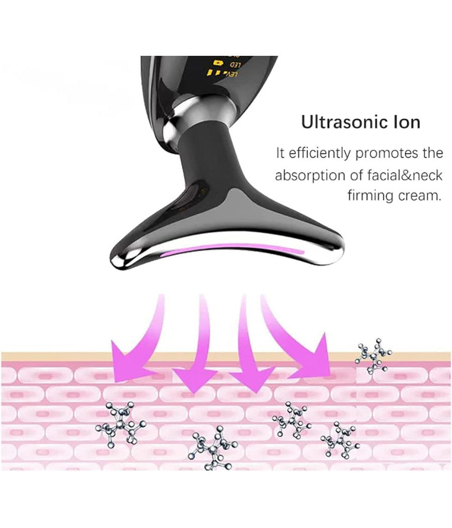 Dispositivo Massaggiatore Di Bellezza Antietà  Per Collo Viso Ricaricabile Q-mj10         