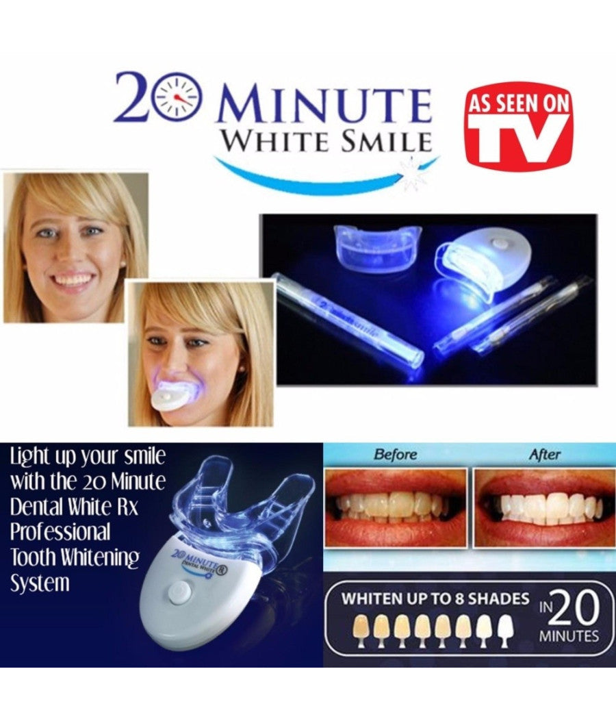 Dispositivo Professionale Sbiancante A Led Denti Dental White Rx Sorriso Super         