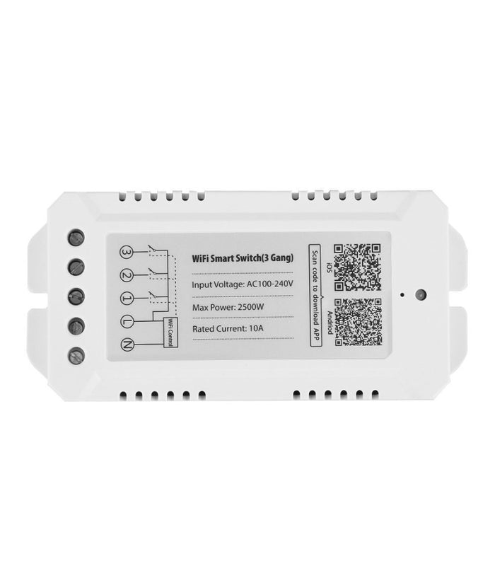 Dispositivo Ricevitore Wifi Android On Off Smartphone Smart Home 3 Canali         