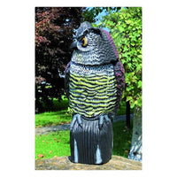 Dissuasore per volatili Vigor, gufo con testa rotante, 16x15x38,5