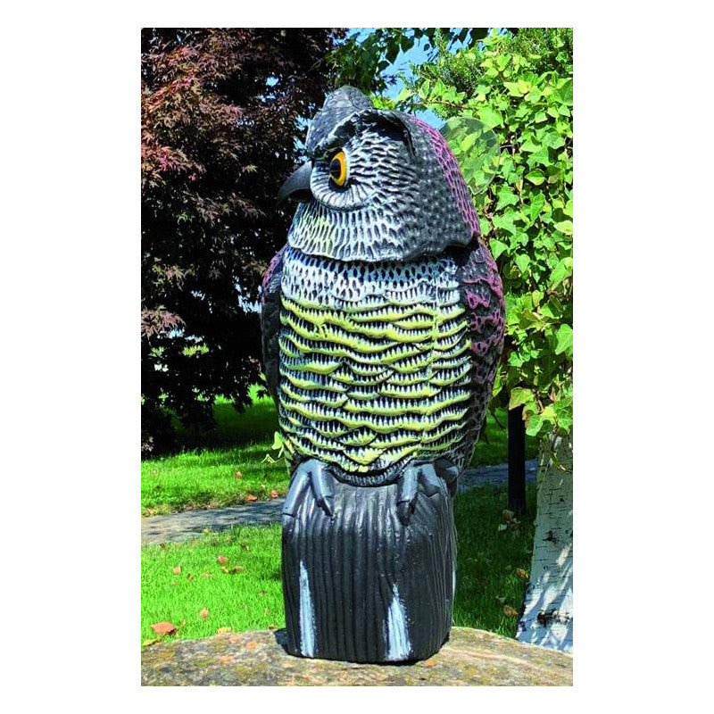 Dissuasore per volatili Vigor, gufo con testa rotante, 16x15x38,5