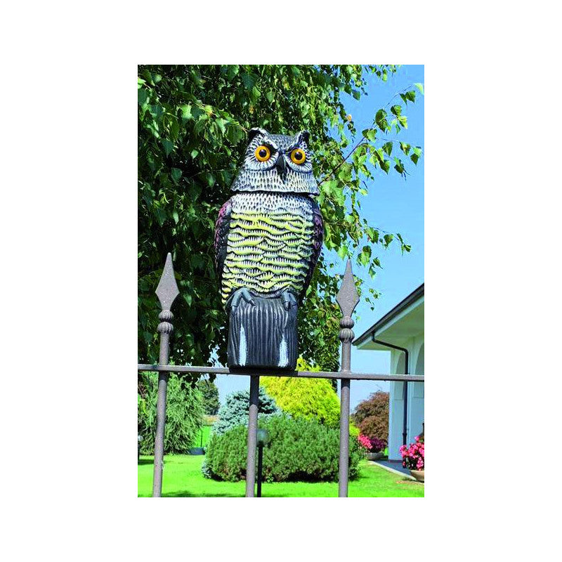 Dissuasore per volatili Vigor, gufo con testa rotante, 16x15x38,5