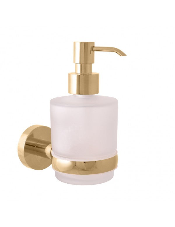 COLORADO Dispenser Sapone in Vetro e Ottone Oro 200 ml