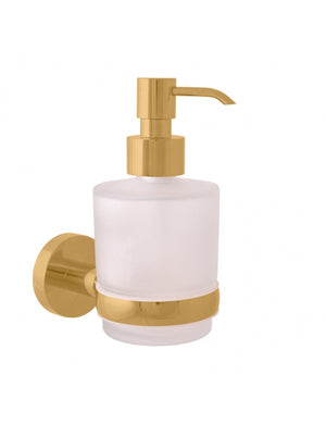 COLORADO Dispenser Sapone in Vetro e Ottone Oro Spazzolato 200 ml
