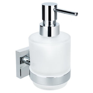 BETA Dispenser di sapone in vetro piccolo 7 cm x 14,5 cm x 10 cm / 250 ml