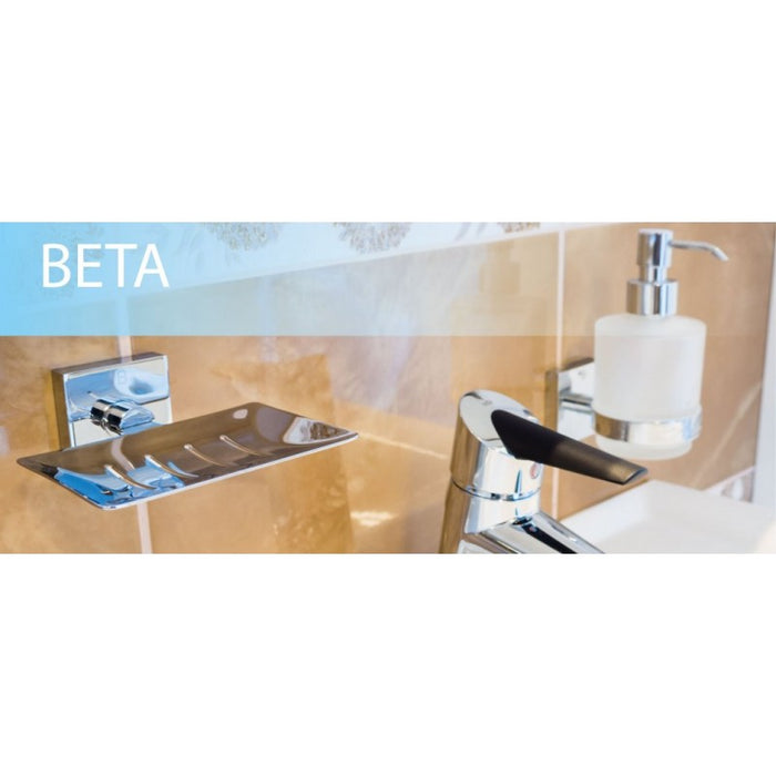 BETA Dispenser di sapone in vetro piccolo 7 cm x 14,5 cm x 10 cm / 250 ml