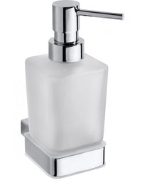 Dispenser di sapone in ottone cromato e vetro VIA 6,5 x15x 12 cm / 250 ml