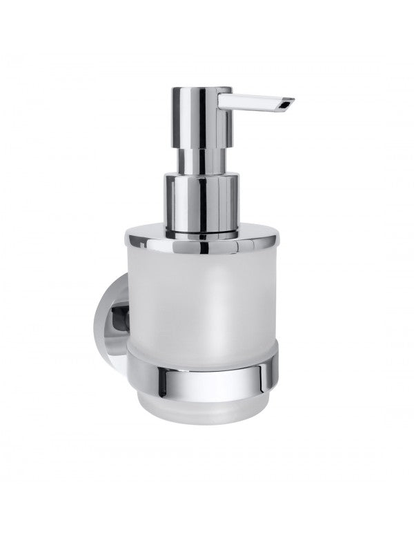 OMEGA Dispenser di sapone liquido in vetro da parete 7,5x16x10 cm /200ml