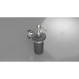 Dispenser di sapone in ottone cromato e vetro RETRO 8x19x14 cm / 230ml