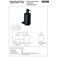 GALLA Dispenser Sapone Liquido in Ottone Nero e Oro / 230ml