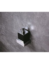 Dispenser di Sapone Liquido da Parete GAMMA in Ottone Cromo Nero Opaco / 200 ml