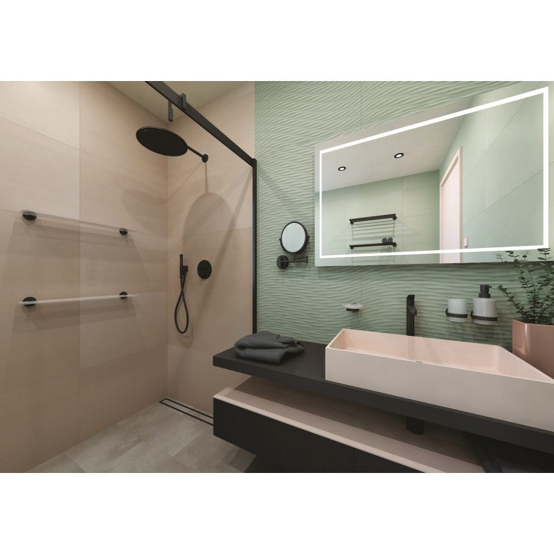 Distributore di sapone liquido da parete DARK 14,5 x10 x7,5 cm / 200ml