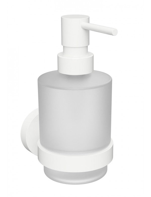 Dispenser sapone liquido da parete BIANCO in ottone bianco / 200ml