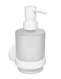 Dispenser sapone liquido da parete BIANCO in ottone bianco / 200ml