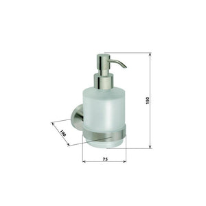 NEO Dispenser di sapone in vetro 200ml / 15x10x7,5cm