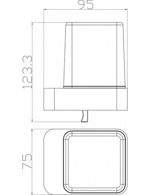 Dispenser sapone NIL da parete in ottone cromato e vetro 200 ml