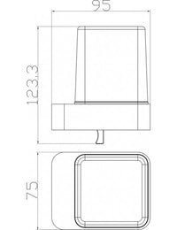 NIL Dispenser Sapone da Parete in Ottone Grigio Metallo e Vetro 200ml