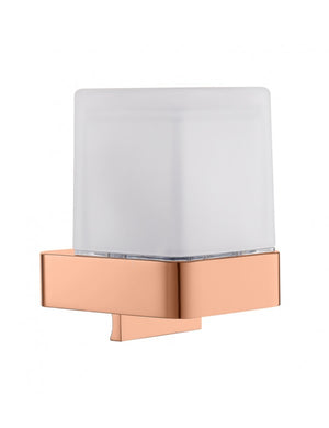 NIL Dispenser Sapone da Parete in Ottone Oro Lucido e Vetro 200ml