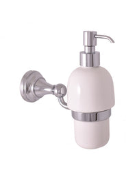 MORAVA Dispenser di sapone in ceramica retrò 18,1x7,15 x19 cm