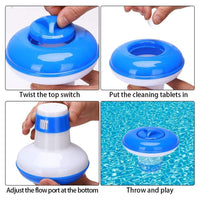 Trade Shop - Distributore Galleggiante Di Cloro Pulitore Per Piscina Vasche Idromassaggio 017051 -