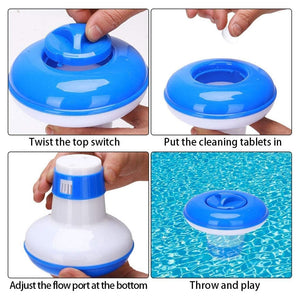 Trade Shop - Distributore Galleggiante Di Cloro Pulitore Per Piscina Vasche Idromassaggio 017051 -