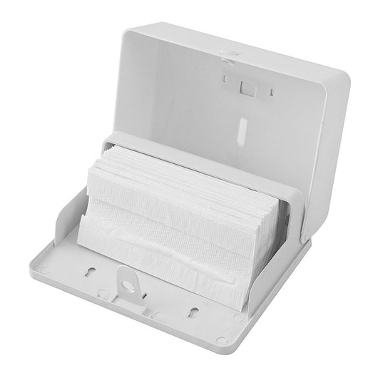 Distributore salviette piegate Z-V capienza 200 in ABS bianco 