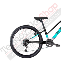 Bicicletta MTB da Ragazza MBM District 24" con Cambio 18 Velocità-Verde