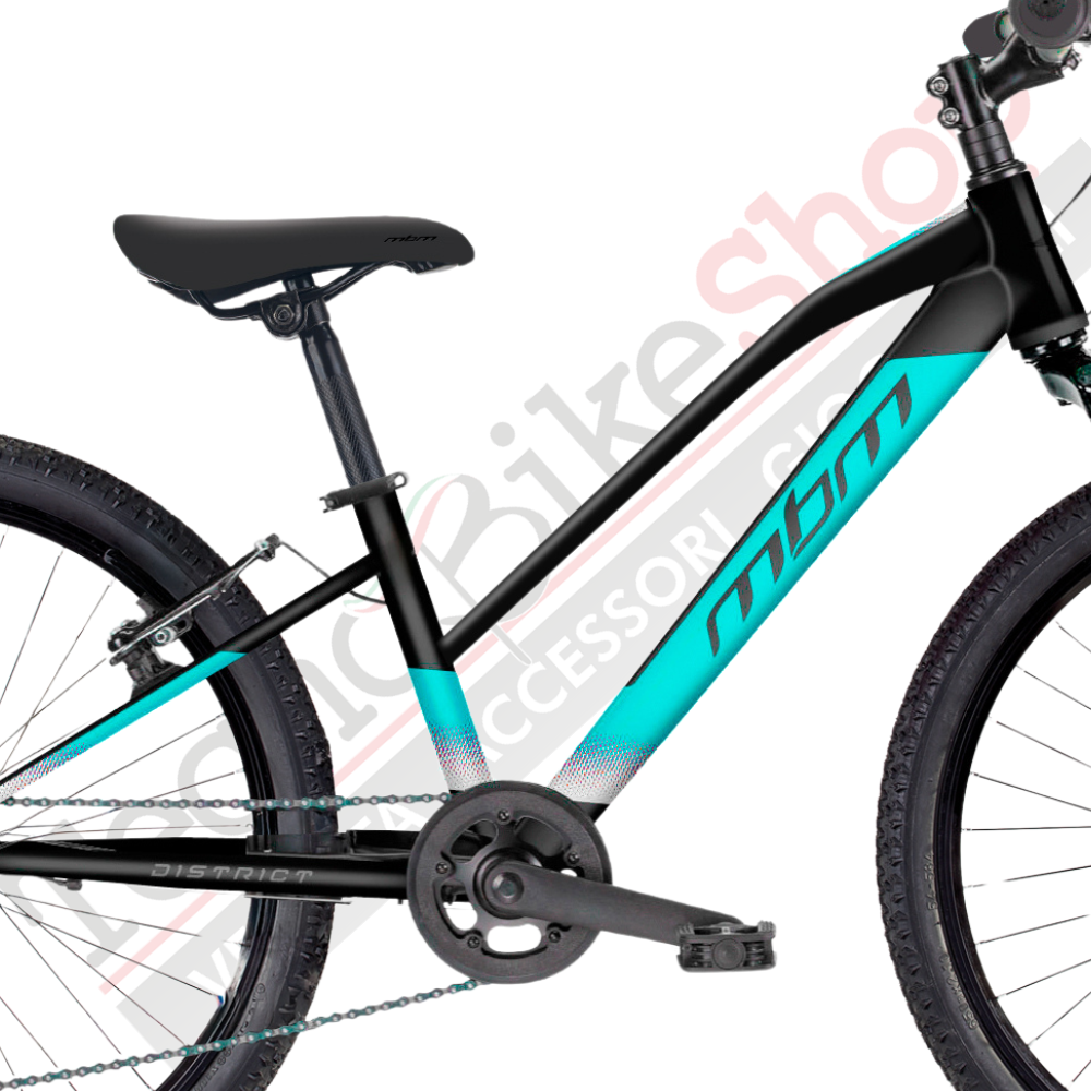 Bicicletta MTB da Ragazza MBM District 24" con Cambio 18 Velocità-Verde