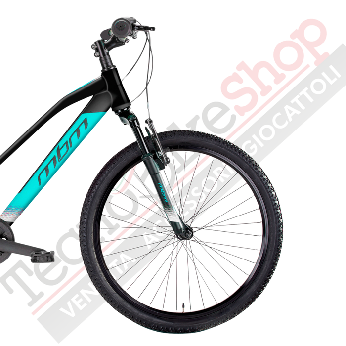 Bicicletta MTB da Ragazza MBM District 24" con Cambio 7 Velocità-Verde