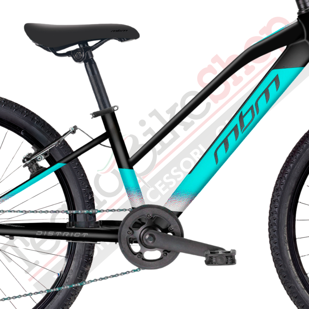 Bicicletta MTB da Ragazza MBM District 24" con Cambio 7 Velocità-Verde