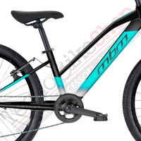 Bicicletta MTB da Ragazza MBM District 24" con Cambio 7 Velocità-Verde