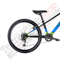Bicicletta MTB da Ragazzo MBM District 24" con Cambio 18 Velocità-Blu