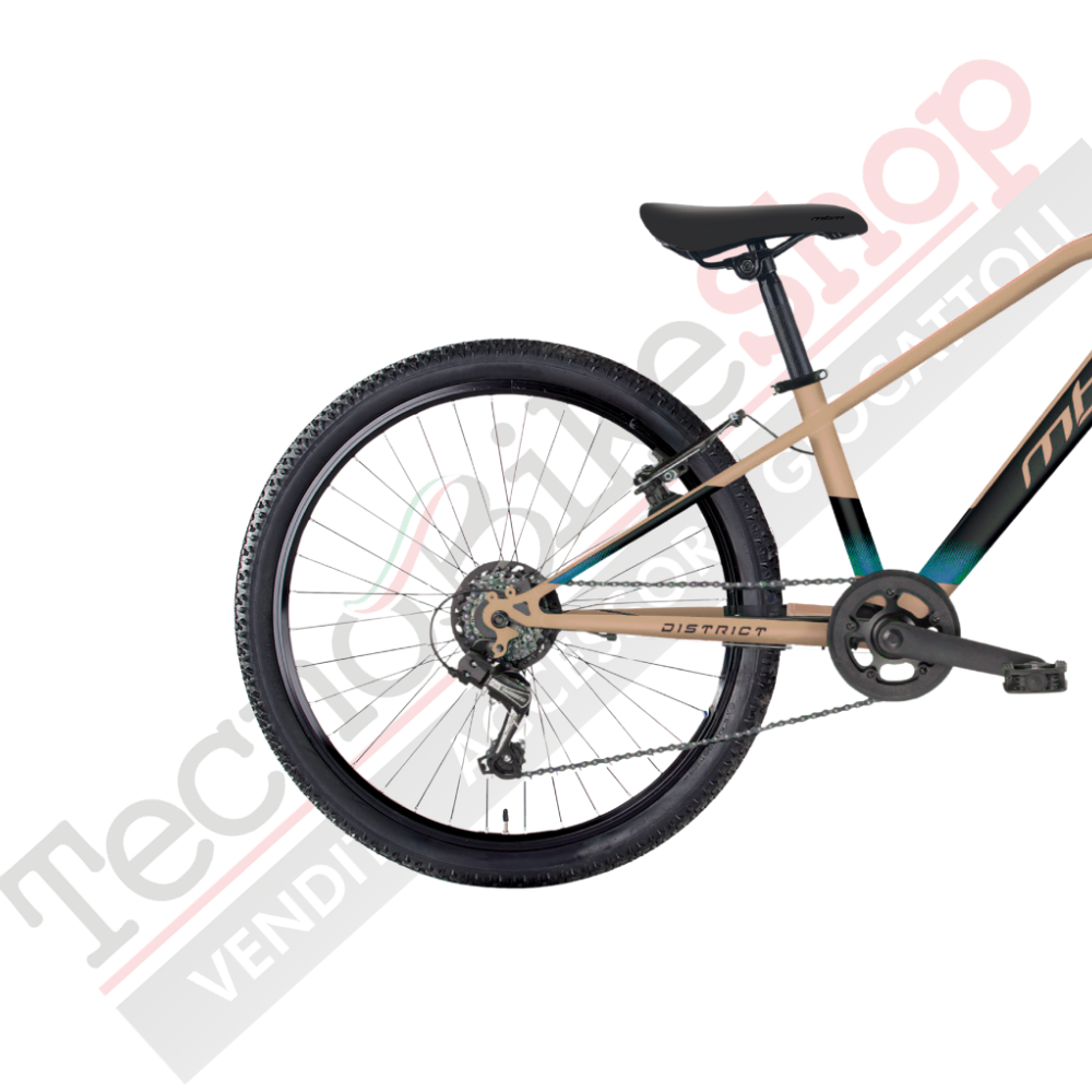 Bicicletta MTB MBM District Uomo 26" con Cambio 18 Velocità-Beige